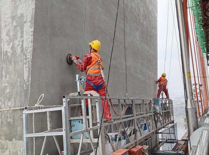 重庆市长寿长江大桥主桥索塔混凝土结构防腐涂装
